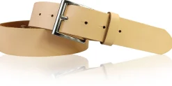 ALL DAY: klassischer Gürtel 4 cm 100% Leder mit silberner italienischer Gürtelschnalle
