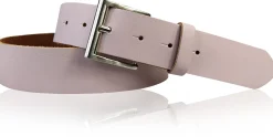 ALL DAY: klassischer Gürtel 4 cm 100% Leder mit silberner italienischer Gürtelschnalle
