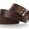 Arbeitsgürtel 3,3 cm, Stahl-Gürtelschnalle, robust, heavy duty, dickes Vollleder