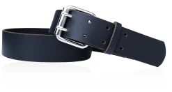 Arbeitsgürtel, 4,5 cm, Vollrindleder, Stahlschnalle, Doppeldorngürtel, heavy duty