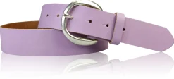 AUDREY: Damen Ledergürtel 4 cm in aktuellen Farben mit halbrunder Gürtelschnalle