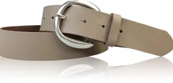 AUDREY: Damen Ledergürtel 4 cm in aktuellen Farben mit halbrunder Gürtelschnalle