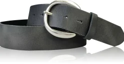 AUDREY: Damen Ledergürtel 4 cm in aktuellen Farben mit halbrunder Gürtelschnalle