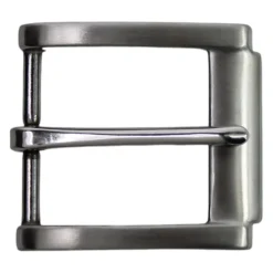 Best Patina® Edelstahlschnalle, silberfarbig, gebürstet, für 4 cm Riemen