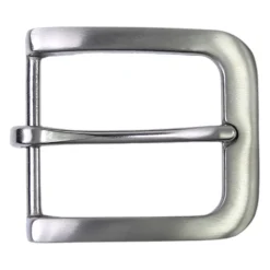 Best Patina® Edelstahlschnalle, silberfarbig, gebürstet, für 4 cm Riemen