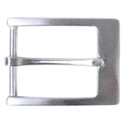 Best Patina® Edelstahlschnalle, silberfarbig, gebürstet, für 3,5 cm Riemen
