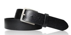 Best Patina® höchstwertiger Herrengürtel, massive Titanschnalle, pflanzlich gegerbtes Sattelleder, 3,8cm antiallergisch