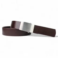 Best Patina® heavy duty-Gürtel, stufenlos einstellbar, Edelstahlschnalle silbern, pflanzlich gegerbtes Sattlerleder 3,8 cm