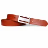 Best Patina® hochwertiger 3,5 cm Herrengürtel, Edelstahlschnalle, pflanzlich gegerbtes Sattlerleder