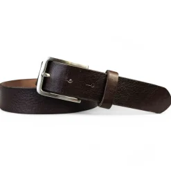 Best Patina® hochwertiger Herrengürtel 35mm, elegante Edelstahlschnalle, pflanzlich gegerbtes Sattlerleder, 3,5 cm