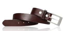 Best Patina® hochwertiger Herrengürtel 3,5 cm, massive Edelstahlschnalle, pflanzlich gegerbtes Sattlerleder