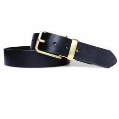 Best Patina® hochwertiger 4 cm Herrengürtel, massive Messingschnalle, pflanzlich gegerbtes Sattlerleder