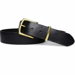 Best Patina® hochwertiger 4 cm Herrengürtel, massive Messingschnalle, pflanzlich gegerbtes Sattlerleder