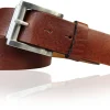 Best Patina® Ledergürtel 4cm , massive Edelstahlschnalle, gebürstet