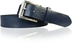 Best Patina® Ledergürtel 4cm , massive Edelstahlschnalle, gebürstet