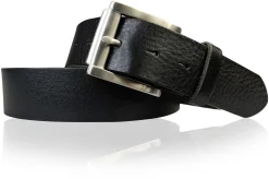Best Patina® Ledergürtel 4cm , massive Edelstahlschnalle, gebürstet