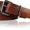 Best Patina® robuster Arbeitsgürtel 4 cm, Sattlerleder, massive Stahl-Rollschnalle , heavy duty