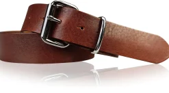 Best Patina® robuster Arbeitsgürtel 4 cm, Sattlerleder, massive Stahl-Rollschnalle , heavy duty