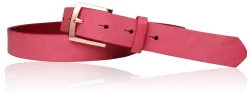 Best& Timeless hochwertiger Damen Ledergürtel 3 cm, roségoldene Gürtelschnalle, vegetabiles Leder