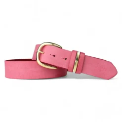 Best&Timeless Damen Ledergürtel 4 cm, Gürtelschnalle massiv Messing, 3 Schlaufen, Leder