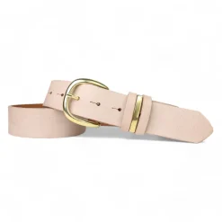 Best&Timeless Damen Ledergürtel 4 cm, Gürtelschnalle massiv Messing, 3 Schlaufen, Leder