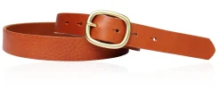 Best&Timeless hochwertiger Damen Ledergürtel 3 cm, massiv Messing Gürtelschnalle, vegetabiles Leder