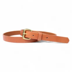 Best&Timeless hochwertiger Damen Ledergürtel 2,5 cm, massiv Messing Gürtelschnalle, vegetabiles Leder