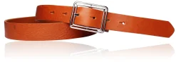 Best&Timeless hochwertiger Damen Ledergürtel 3 cm, silberne Gürtelschnalle, vegetabiles Leder