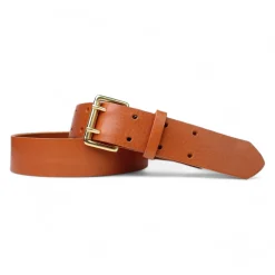 Best&Timeless hochwertiger Damen Ledergürtel 4 cm, Doppeldorn massiv Messing