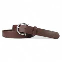 Best&Timeless hochwertiger Ledergürtel 3 cm, silbern glänzende Gürtelschnalle