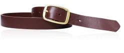 Best&Timeless hochwertiger Damen Ledergürtel 2,5 cm, massiv Messing Gürtelschnalle, vegetabiles Leder