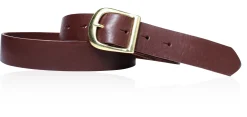 Best&Timeless hochwertiger Damen Ledergürtel 3 cm, Messing Gürtelschnalle, vegetabiles Leder