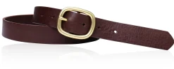 Best&Timeless hochwertiger Damen Ledergürtel 3 cm, massiv Messing Gürtelschnalle, vegetabiles Leder