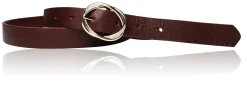 Best&Timeless hochwertiger Damen Ledergürtel 2,5 cm, goldene Gürtelschnalle, vegetabiles Leder
