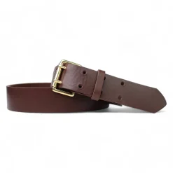 Best&Timeless hochwertiger Damen Ledergürtel 4 cm, Doppeldorn massiv Messing