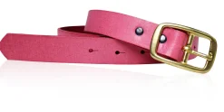 Best&Timeless hochwertiger Damen Ledergürtel 2,5 cm, massiv Messing Gürtelschnalle, vegetabiles Leder