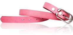 Best&Timeless hochwertiger Damen Ledergürtel 2,5 cm, silberne Gürtelschnalle, vegetabiles Leder