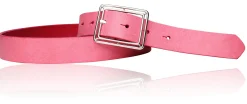Best&Timeless hochwertiger Damen Ledergürtel 3 cm, silberne Gürtelschnalle, vegetabiles Leder