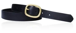 Best&Timeless hochwertiger Damen Ledergürtel 3 cm, massiv Messing Gürtelschnalle, vegetabiles Leder