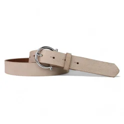 Best&Timeless hochwertiger Ledergürtel 3 cm, silbern glänzende Gürtelschnalle