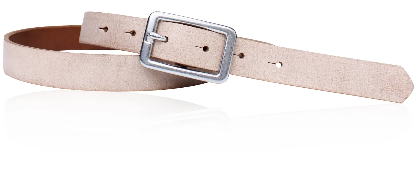 Best&Timeless hochwertiger Damen Ledergürtel 2 cm, Edelstahl Gürtelschnalle, vegetabiles Leder