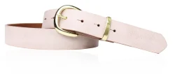 Best&Timeless hochwertiger Damen Ledergürtel 3 cm, Messing Gürtelschnalle+ Schlaufe, Leder