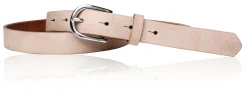 Best&Timeless hochwertiger Damen Ledergürtel 2,5 cm, silberne Gürtelschnalle, vegetabiles Leder