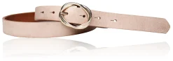 Best&Timeless hochwertiger Damen Ledergürtel 2,5 cm, goldene Gürtelschnalle, vegetabiles Leder