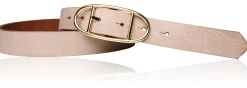 Best&Timeless hochwertiger Damen Ledergürtel 3 cm, goldene Gürtelschnalle, vegetabiles Leder