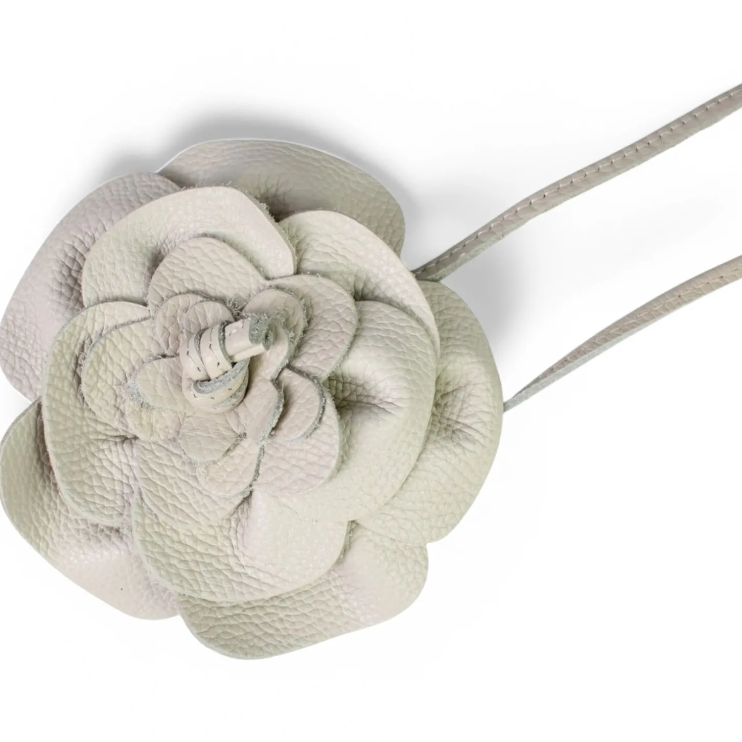 BLUME Taillengürtel, Lederblume zum Binden, OneSize, echt Leder, sehr weich