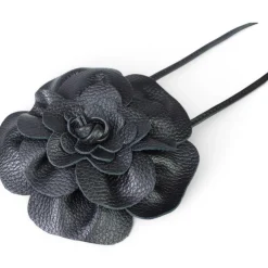 BLUME Taillengürtel, Lederblume zum Binden, OneSize, echt Leder, sehr weich