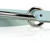 BROOKLYN schmaler Damen Ledergürtel mit silberner langer Gürtelschnalle 1,5 cm