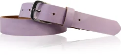 CALAIS: schmaler Damen Ledergürtel 3 cm mit schöner silbern glänzender Gürtelschnalle