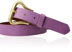 CHARLIZE Designergürtel mit formschöner Gürtelschnalle in mattgold, 3 cm